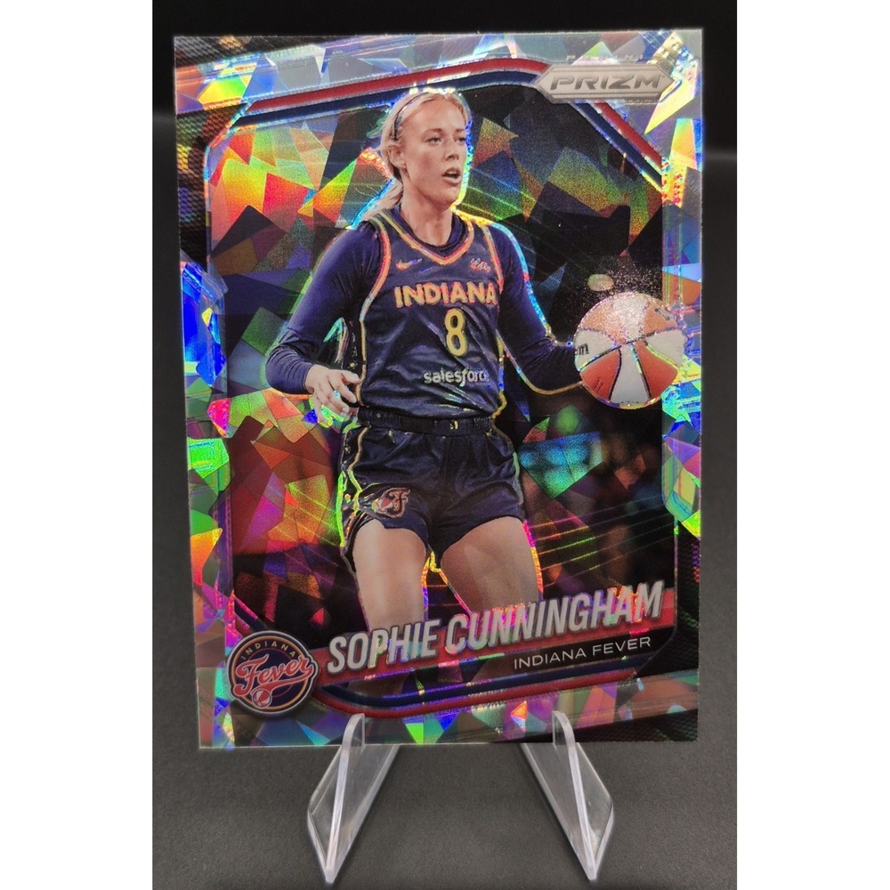 2025 Panini Prizm WNBA Sophie Cunningham #63 Cracked Ice Prizm Indiana Fever